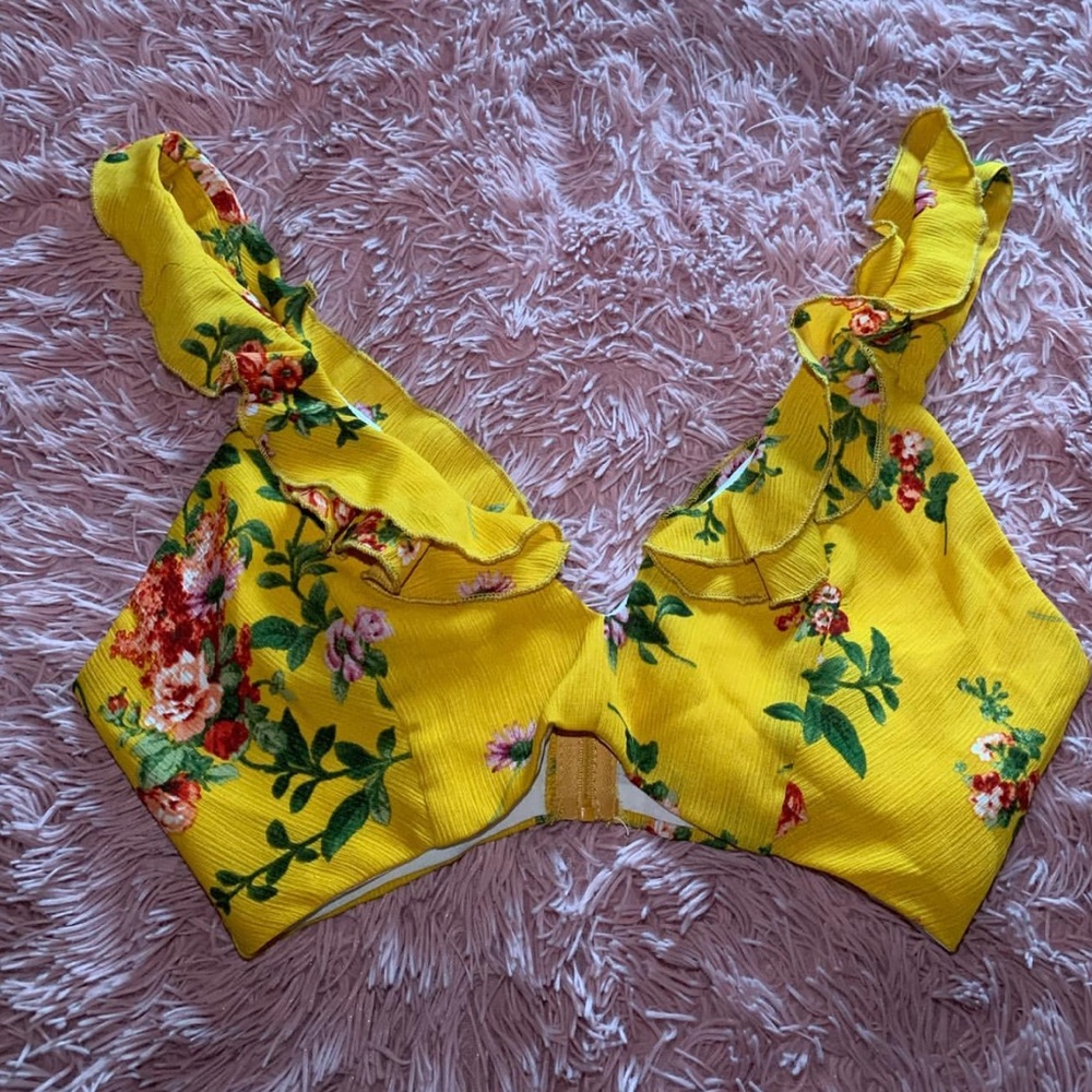 Yellow crop top